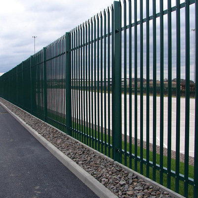 clôture de sécurité en métal de Secure Palisade Galvanised de barrière de 2.0mm 3.0mm Steelway