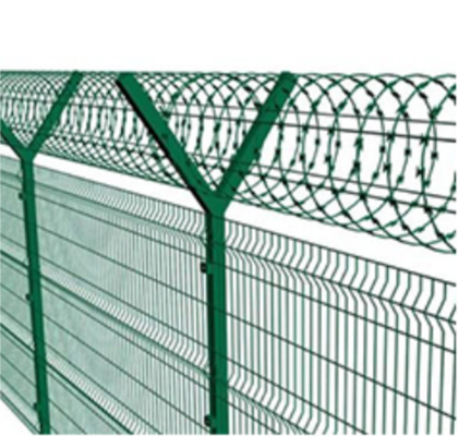 Barrière galvanisée de courrier du trou Y de la clôture 50*100mm 50*150mm d'aéroport