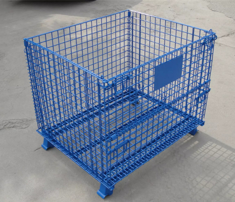 Cages de Mesh Container Warehousing Steel Storage de fil du diamètre 5.0mm-5.8mm