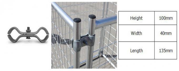 Clôture concrète de clôture provisoire en acier de poteaux de sécurité de construction