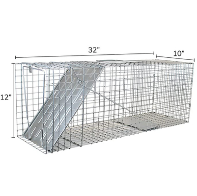 le PVC de 2mm Dia Live Cage Traps Galvanized Or a enduit