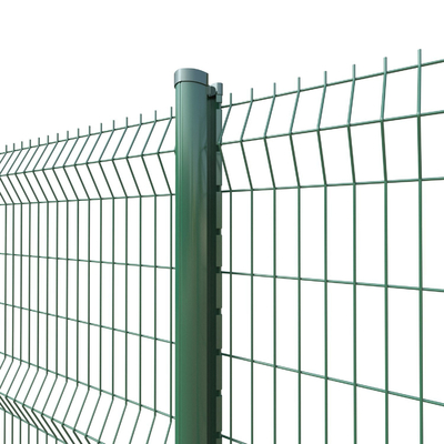 3d soudé de recourbement a courbé la barrière Pvc Coated Steel lambrisse pour la décoration de jardin