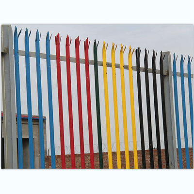 Les différentes couleurs chaud-ont plongé galvanisé ou le PVC a enduit la palissade soudée clôturant le marais en acier décoratif de l'Europe de jardin de palissade