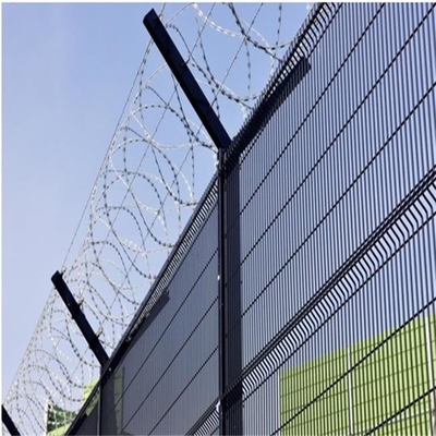 358 chauds imperméables de Mesh Anti Climb Prison Fence plongés ont galvanisé