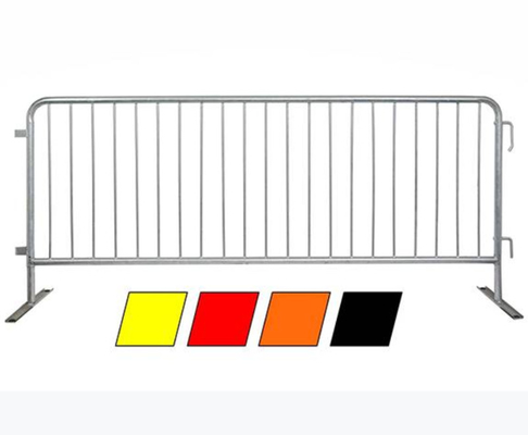 Barrières en acier de contrôle des foules d'ODM d'OEM 1.1x2.1m 1.1x2.2m 1.1x2.5m