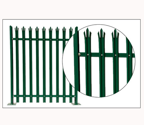 la palissade en métal de 100*100mm 80*80mm clôturant le PVC a enduit l'ODM d'OEM de barrière de jardin