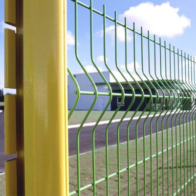 3D le fil jaune Mesh Fence ISO9001 a soudé le fil Mesh Garden Fence