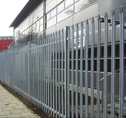 Barrière assemblée de 2,4 M High Palisade Security/clôture en acier galvanisée de palissade
