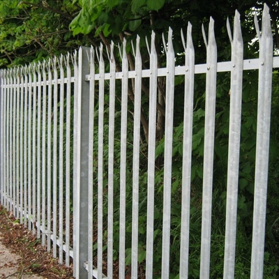 Fer en acier galvanisé 1.8m de W Pale Security Palisade Fence Wrought
